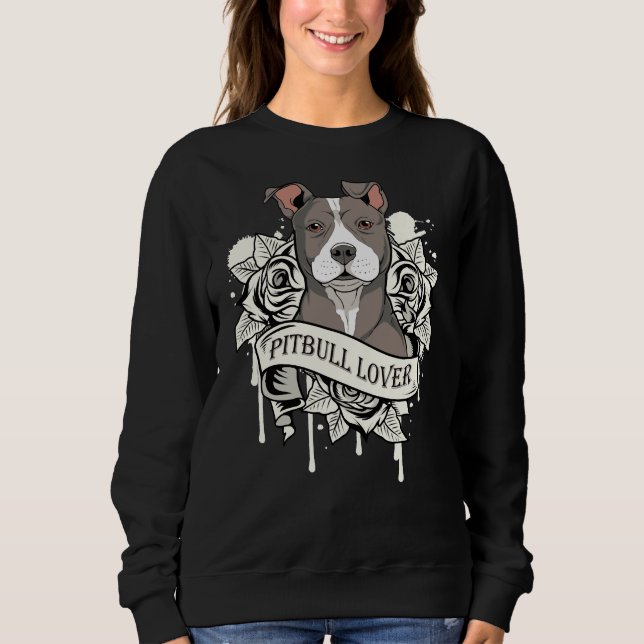 Sudadera Pitbull Mom Pitbull Dog (Anverso)