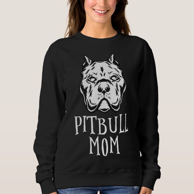 Sudadera Pitbull Mom Pittie Propietario American Bully Love (Anverso)