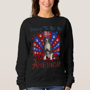Sudadera Pitbull Orgulloso De Ser Una Bandera Estadounidens