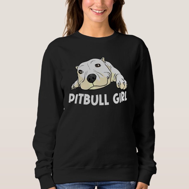 Sudadera Pitbull Para Chicas Mascota Canino Perro Cachorro  (Anverso)