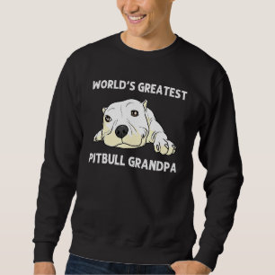 Sudadera Pitbull Para Hombres Abuelo Canino Perro Cachorro