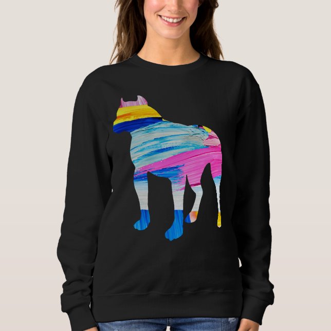 Sudadera Pitbull Pintado Silhouette (Anverso)