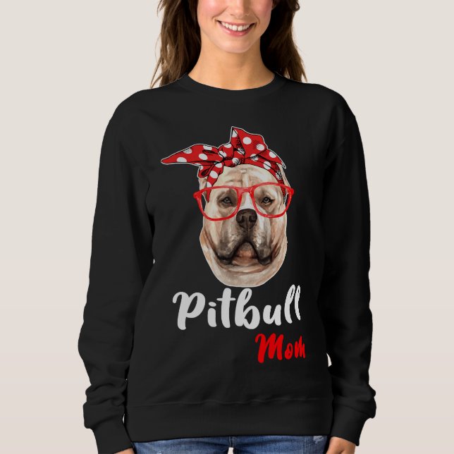 Sudadera Pitbull Pitbull Mom Pitbull Mama Pitbull Dog Pitbu (Anverso)