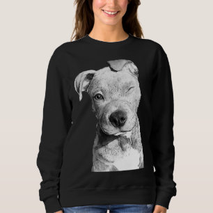 Sudadera Pitbull Poster de retrato American Pitbull Animal