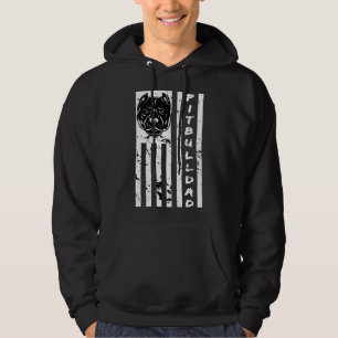 Sudadera Pitbull, Propietario De Pitbull, Papá, Bandera Est