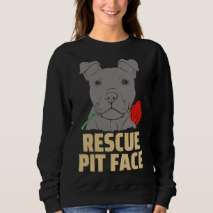 Sudadera Pitbull Rescue Pit Face Funny Cute