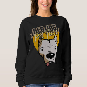 Sudadera Pitbull Resting Pit Face Funny Pitbull Lovers