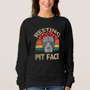 Sudadera Pitbull Resting Pit Face Pitbull Mama Pit