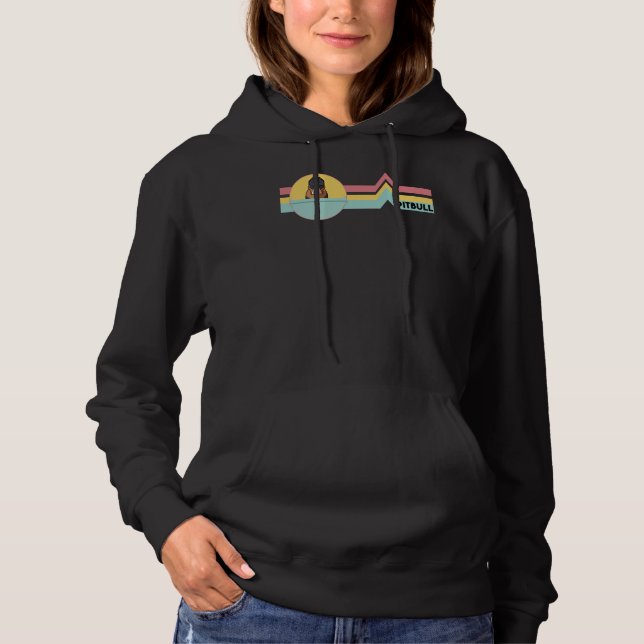 Sudadera Pitbull Retro War Dog Mom (Anverso)