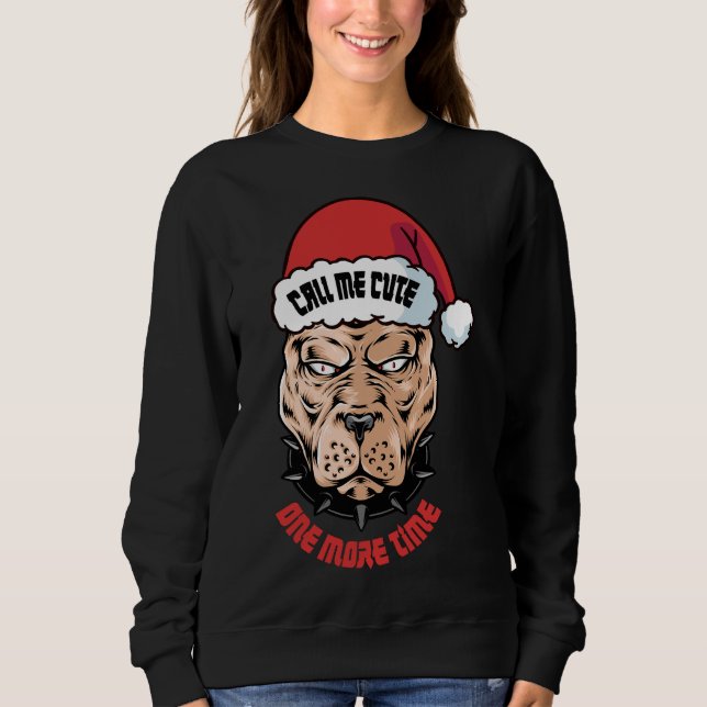Sudadera Pitbull Santa (Anverso)