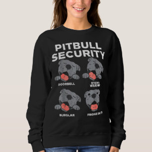 Sudadera Pitbull Security Funny Pitties Pitty Dog Lover