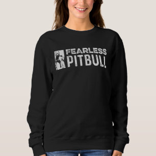 Sudadera Pitbull Sin Miedo Valiente O Valeroso