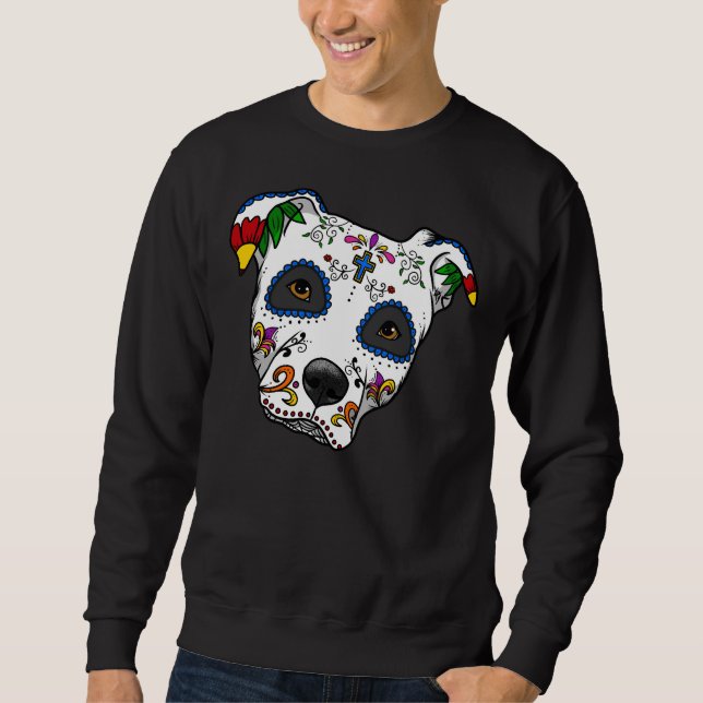 Sudadera Pitbull Sugar Skull (Anverso)