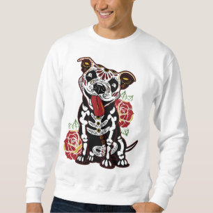 Sudadera Pitbull Sugar Skull for Women Men Pitbull Mom Dad