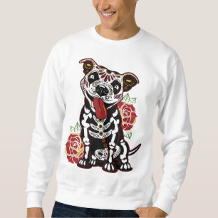 Sudadera Pitbull Sugar Skull para mujeres, hombres Pitbull 
