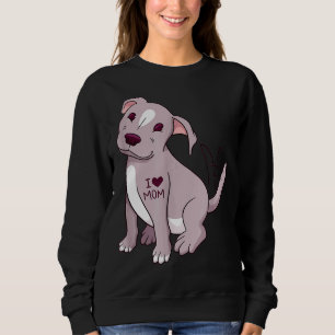 Sudadera Pitbull Tattoo I Heart Mom