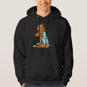 Sudadera Pitbull Tattoos Que Amo A Papá Sentando A Funny Pa