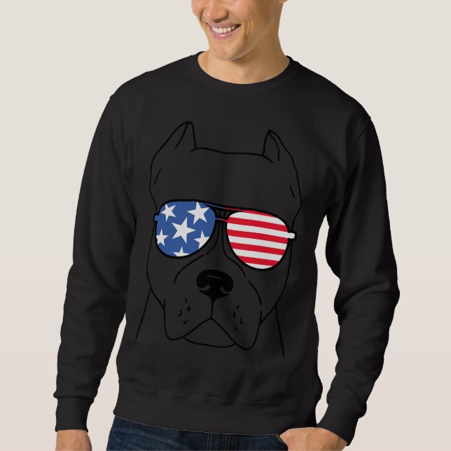 Sudadera Pitbull Us Glasses (Anverso)