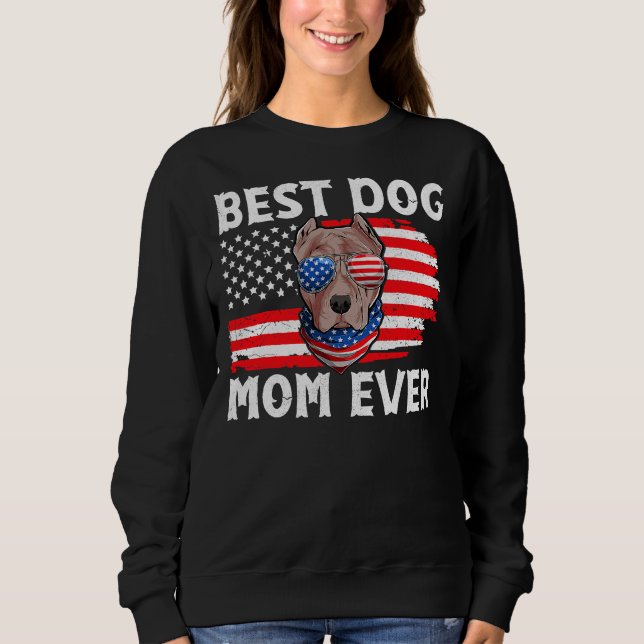 Sudadera Pitbull Usa Patriotic Dog Us (Anverso)