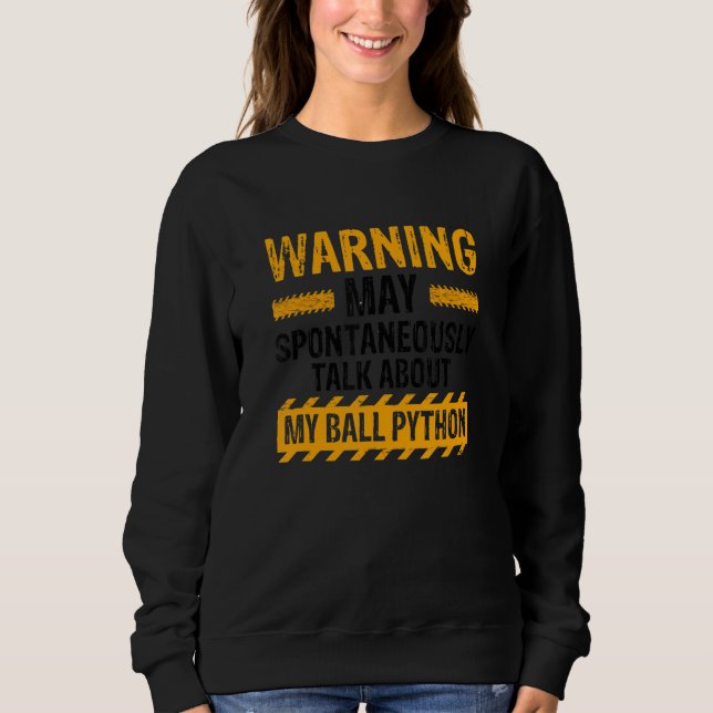 Sudadera Pitón de bola plátano y diseños de reptil Noodle 3 (Anverso)