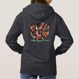Sudadera Pittie como una marihuana de flores