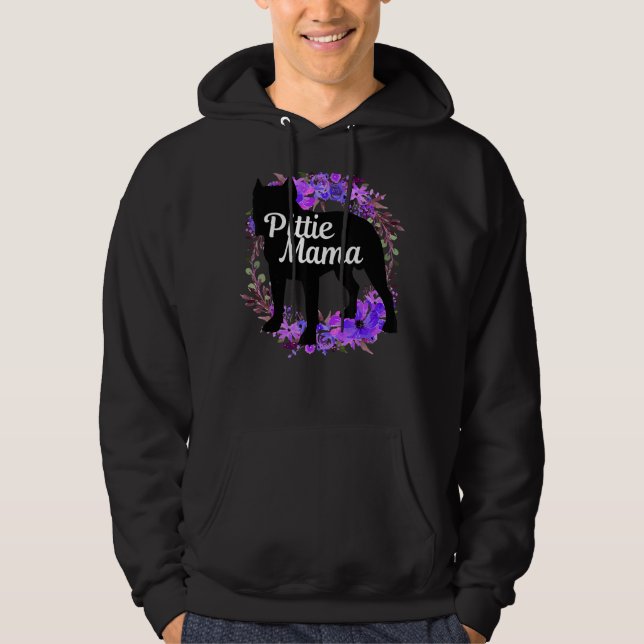 Sudadera Pittie Mama Pitbull Pit Bulldog Mamá 2 (Anverso)