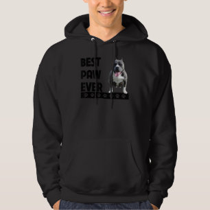 Sudadera Pittie Mejor Paw Jamás Pitbull Papá Padres Día Per