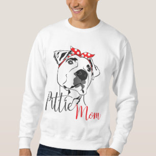 Sudadera Pittie Mom American Pitbull Dog Lover Tee Gift