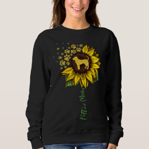 Sudadera Pittie Mom Sunflower Pitbull Lover Regalos Perro M