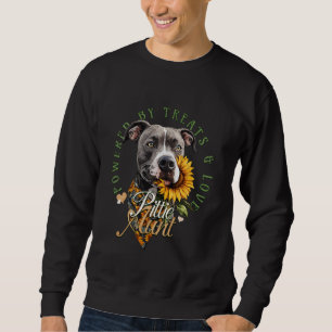 Sudadera Pittie tía Pitbull Lover Cute Sunflower Pit Bull