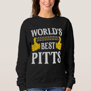 Sudadera Pitts Apellido Funny Team Family Apellido World