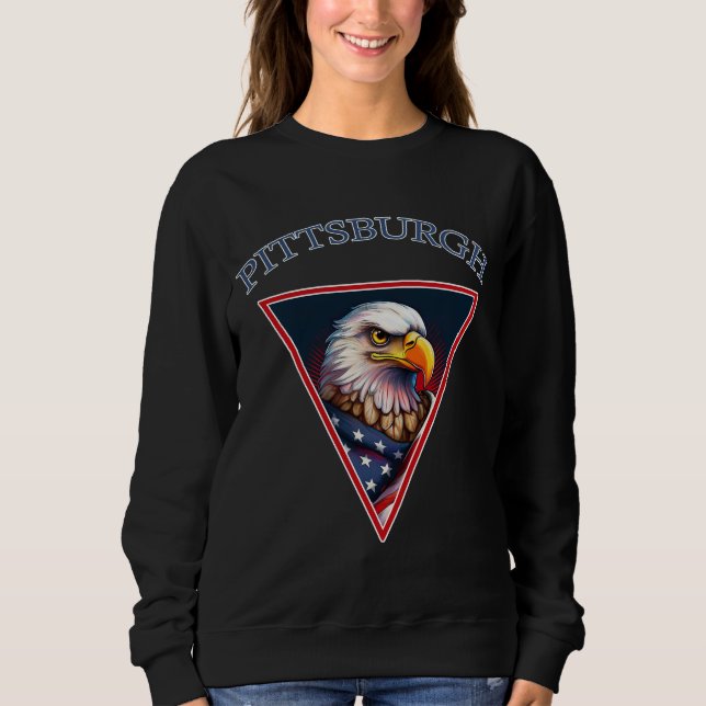 Sudadera Pittsburgh American Bald Eagle (Anverso)