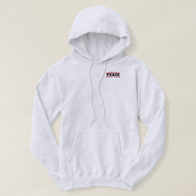 Sudadera PIWWNEED PEACE (IWWN)b lc Hoodie (Diseño del anverso)