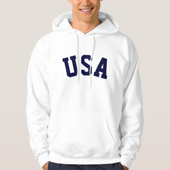 Sudadera PixDezines Estados Unidos/DIY texto+fuente+color (Anverso)