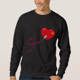 Sudadera Pixel Corazones conectados Traje de pareja coincid