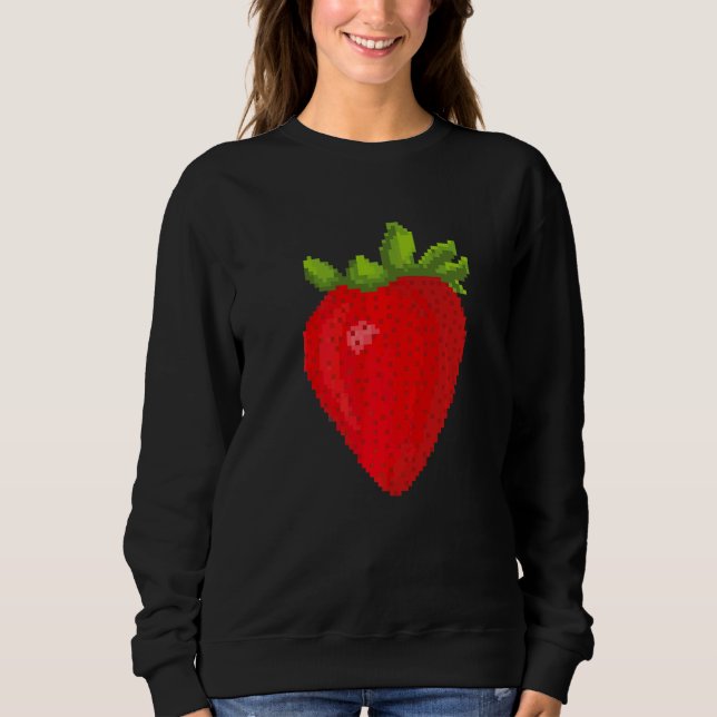 Sudadera Pixel  Fresa (Anverso)