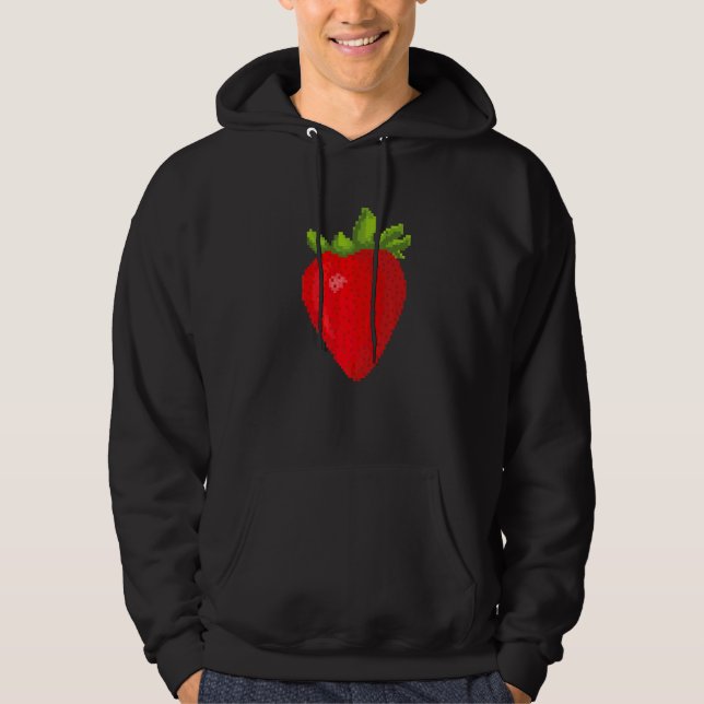 Sudadera Pixel  Fresa (Anverso)