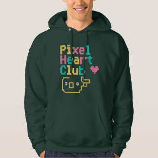 Sudadera Pixel Heart Club: El retro ama el arte de los píxe