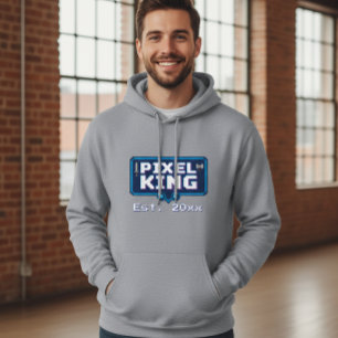 Sudadera Pixel King Unisex Hoodie - Retro Gaming Style