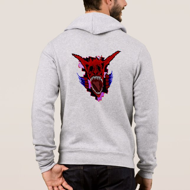 Sudadera Pixel Peril Retro Boss Fight (Reverso)