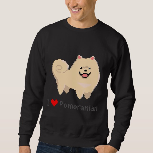Sudadera Pixel Pomeranian (Anverso)
