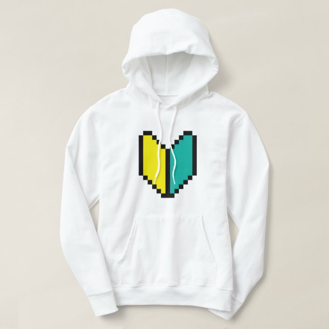 Sudadera Pixel Wakaba de 8 bits/Marca Shoshinsha (Diseño del anverso)