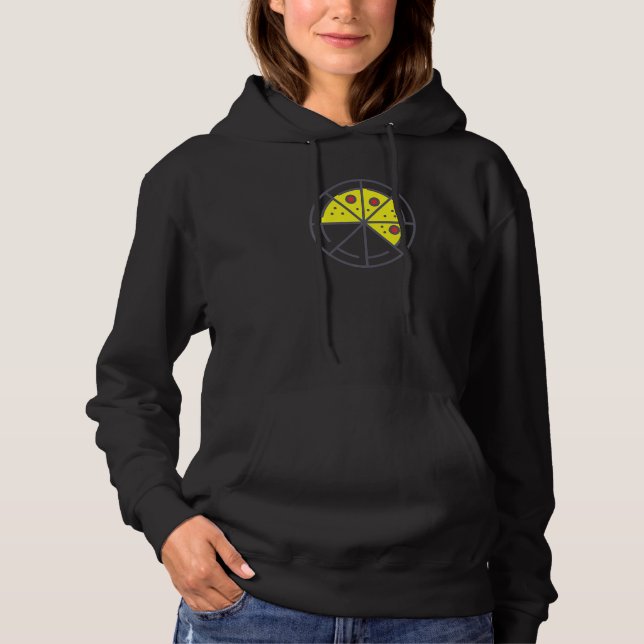 Sudadera Pizza 5 Slices Cheese Pepperoni Funny Geometric Fo (Anverso)