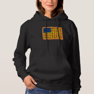 Sudadera Pizza Bandera Estadounidense 4 De Julio Chicas De 