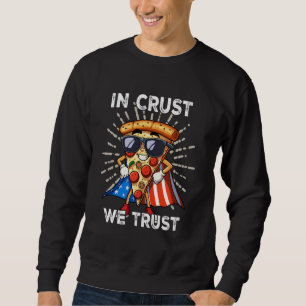 Sudadera Pizza Bandera Patriótica Americana US 4 de julio