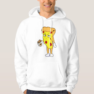 Sudadera Pizza con queso salami y café