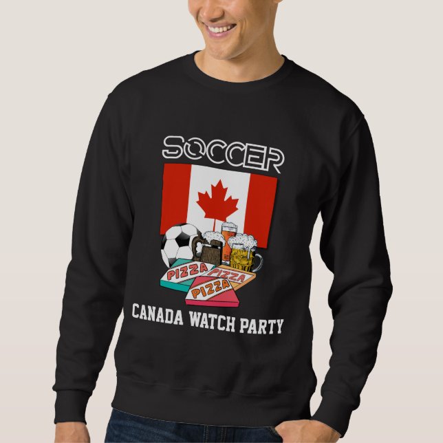 Sudadera Pizza de cerveza SOCCER MUNDIAL CANADÁ (Anverso)