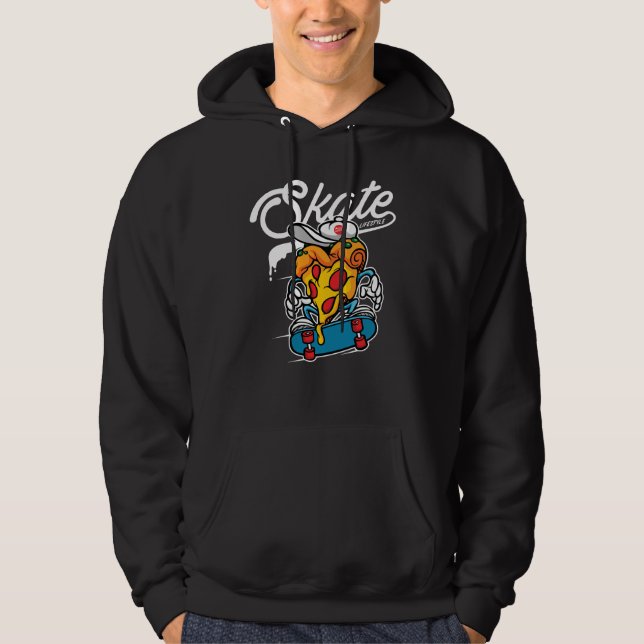 Sudadera Pizza de patinaje (Anverso)