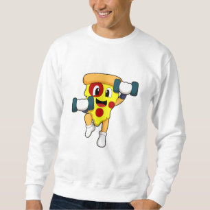 Sudadera Pizza en el gimnasio con campanas