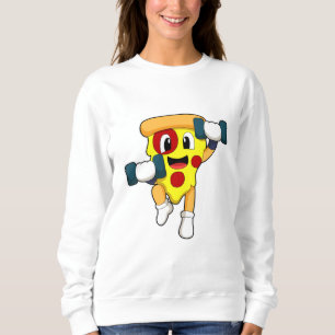 Sudadera Pizza en el gimnasio con campanas